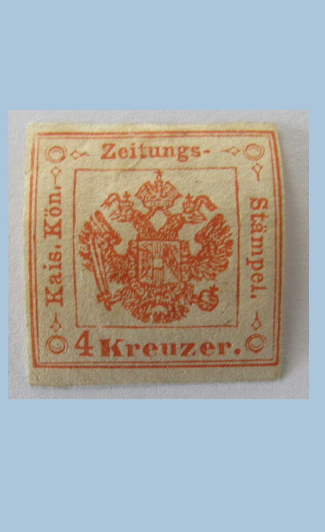 A rare Old Newspaper Stamp | Ouslet Auction