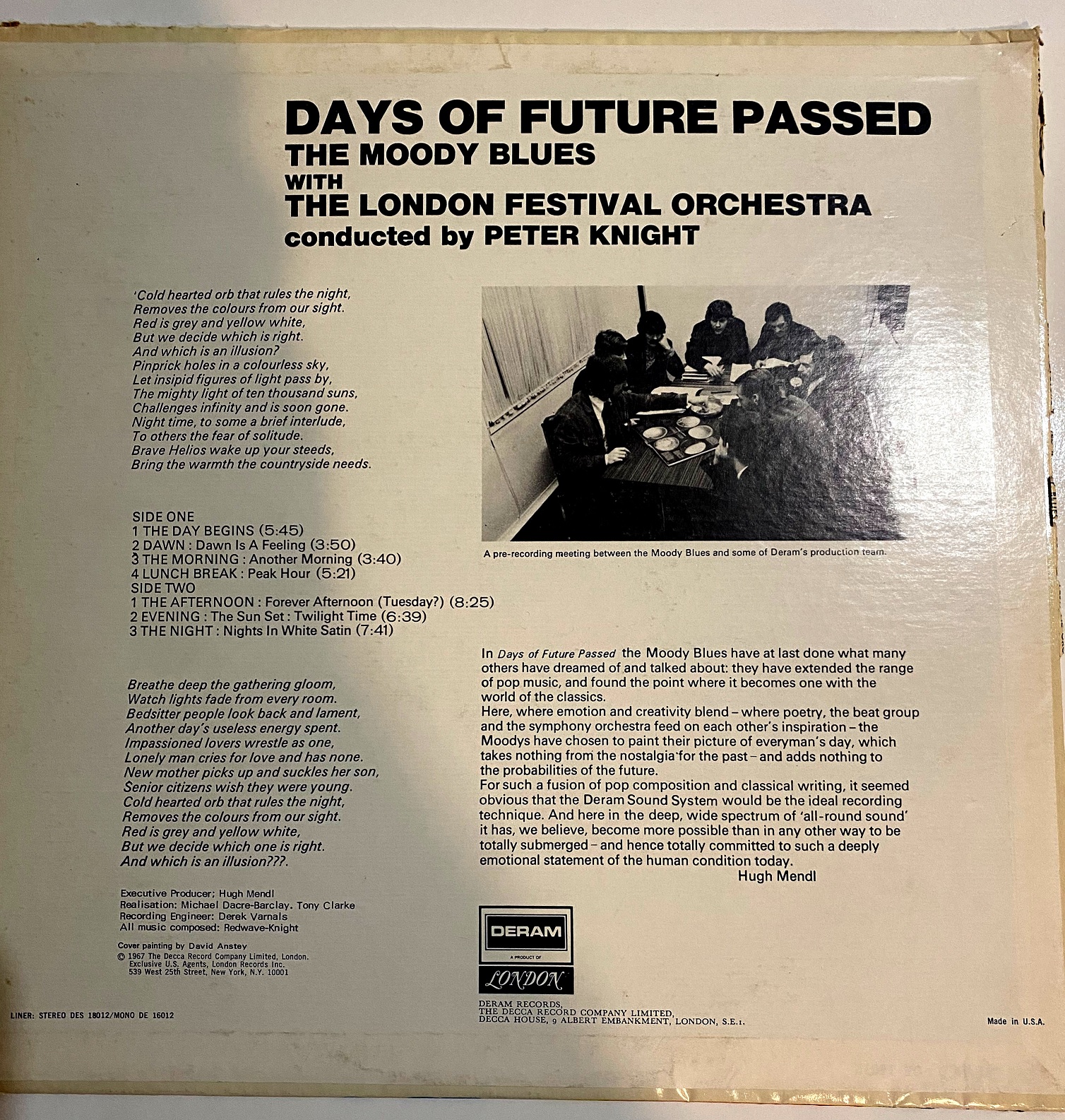 Step Back in Time with Moody Blues' Timeless Vinyl Record |Days of Future Passed